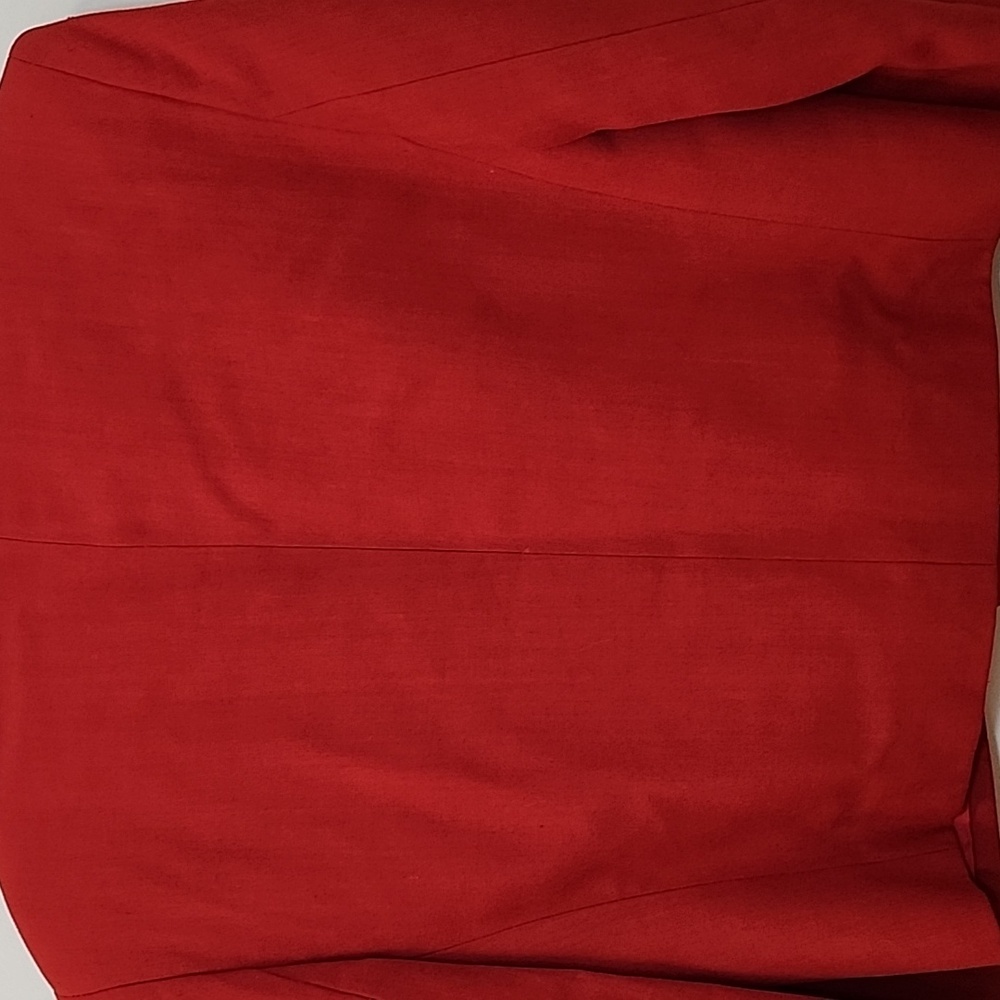 VTG Christian Dior red cropped blazer  Red Double-Breasted Blazer Size 6 - Picture 13 of 16